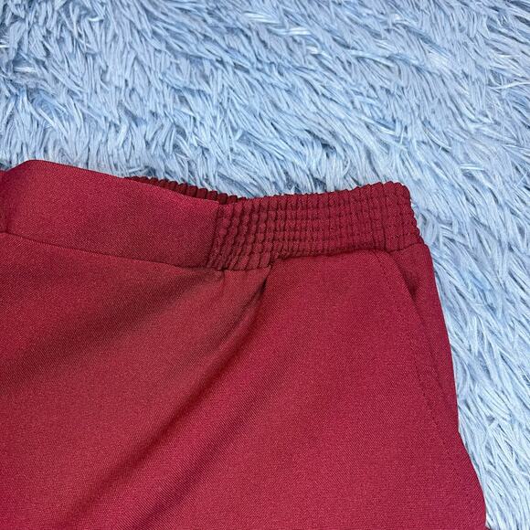 VINTAGE E-Z Motion Pants Size 10 Petite Women’s Red Casual - Picture 4 of 11